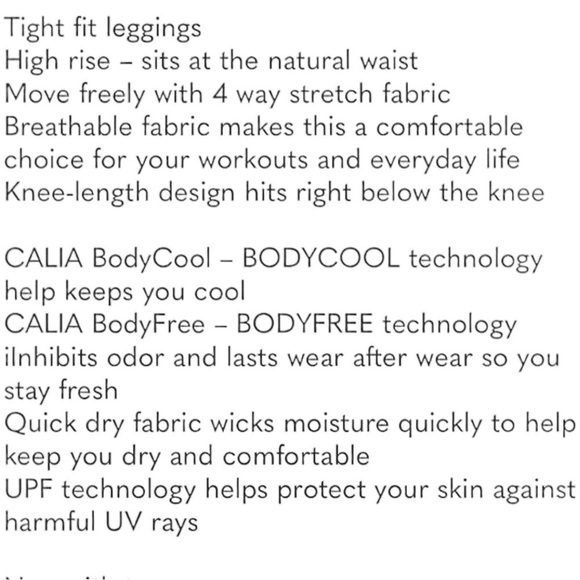 Calia Crop Leggings Women's Powermove Collection High-Rise Apricot size-XL NWT - Picture 7 of 7